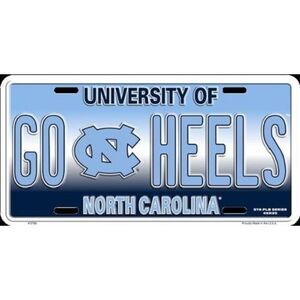 North Carolina Tar Heels NCAA "Go Heels" License Plate